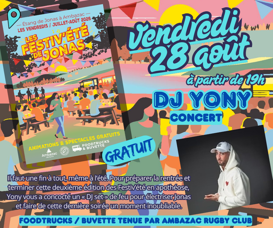 Les Festiv'Ete de Jonas : DJ Yony — visuel événement