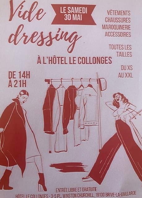 Vide dressing à l'Hôtel Le Collonges — visuel événement