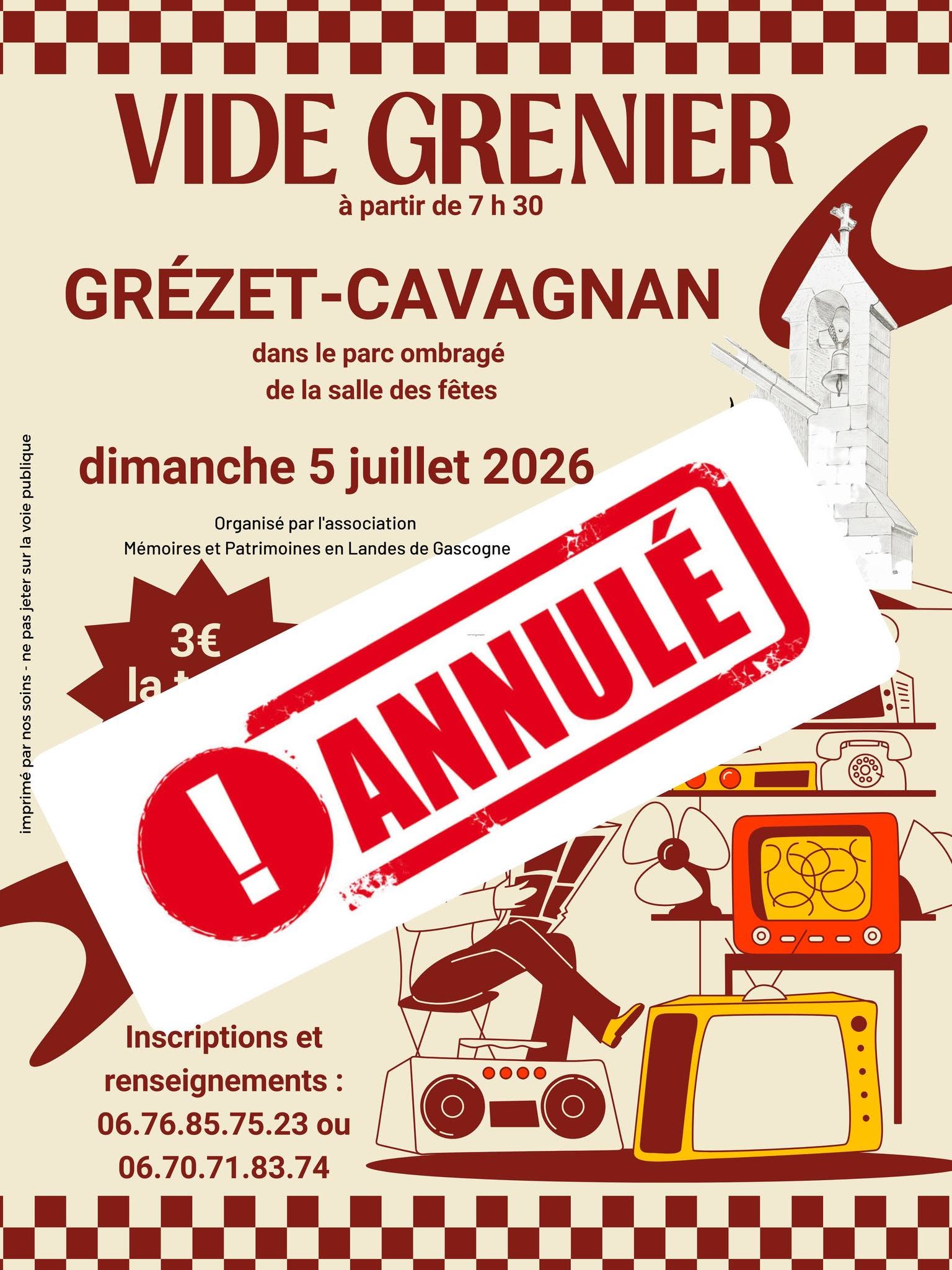 Vide grenier - ANNULÉ