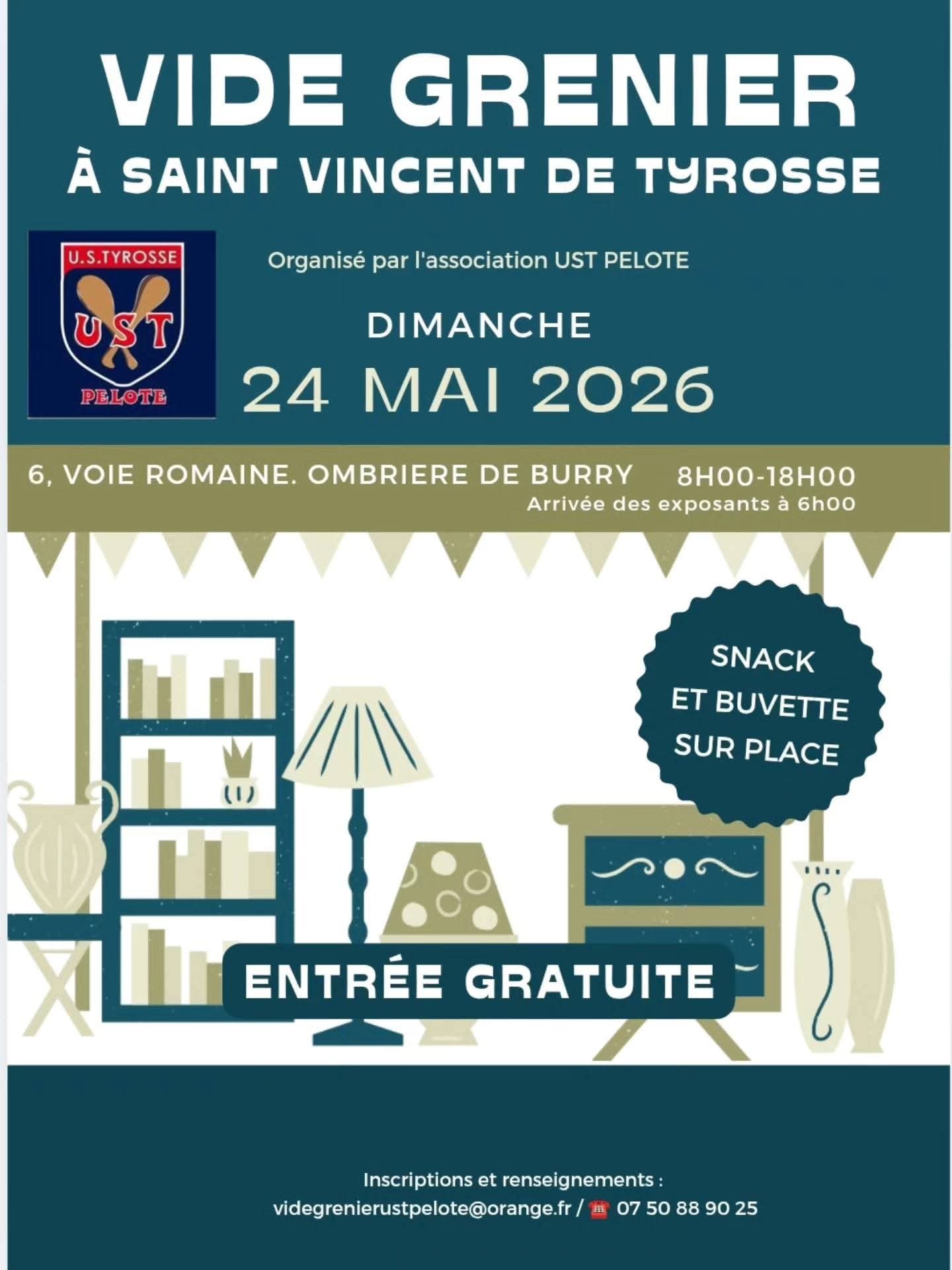 Vide grenier de l'UST Pelote — visuel événement