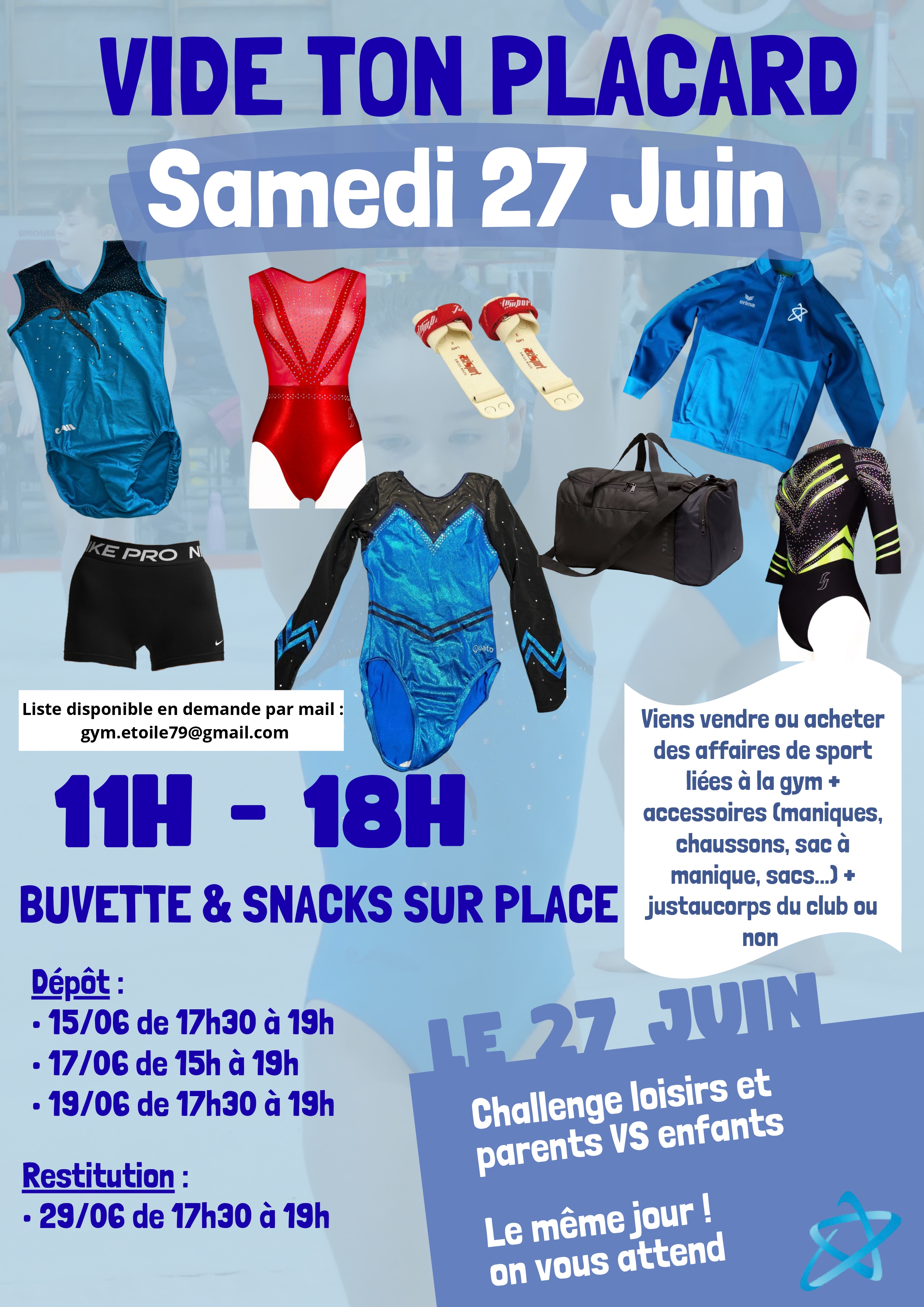 Vide placard spécial gym !