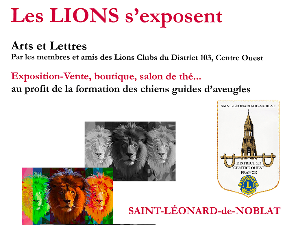Exposition : Les Lions s'exposent