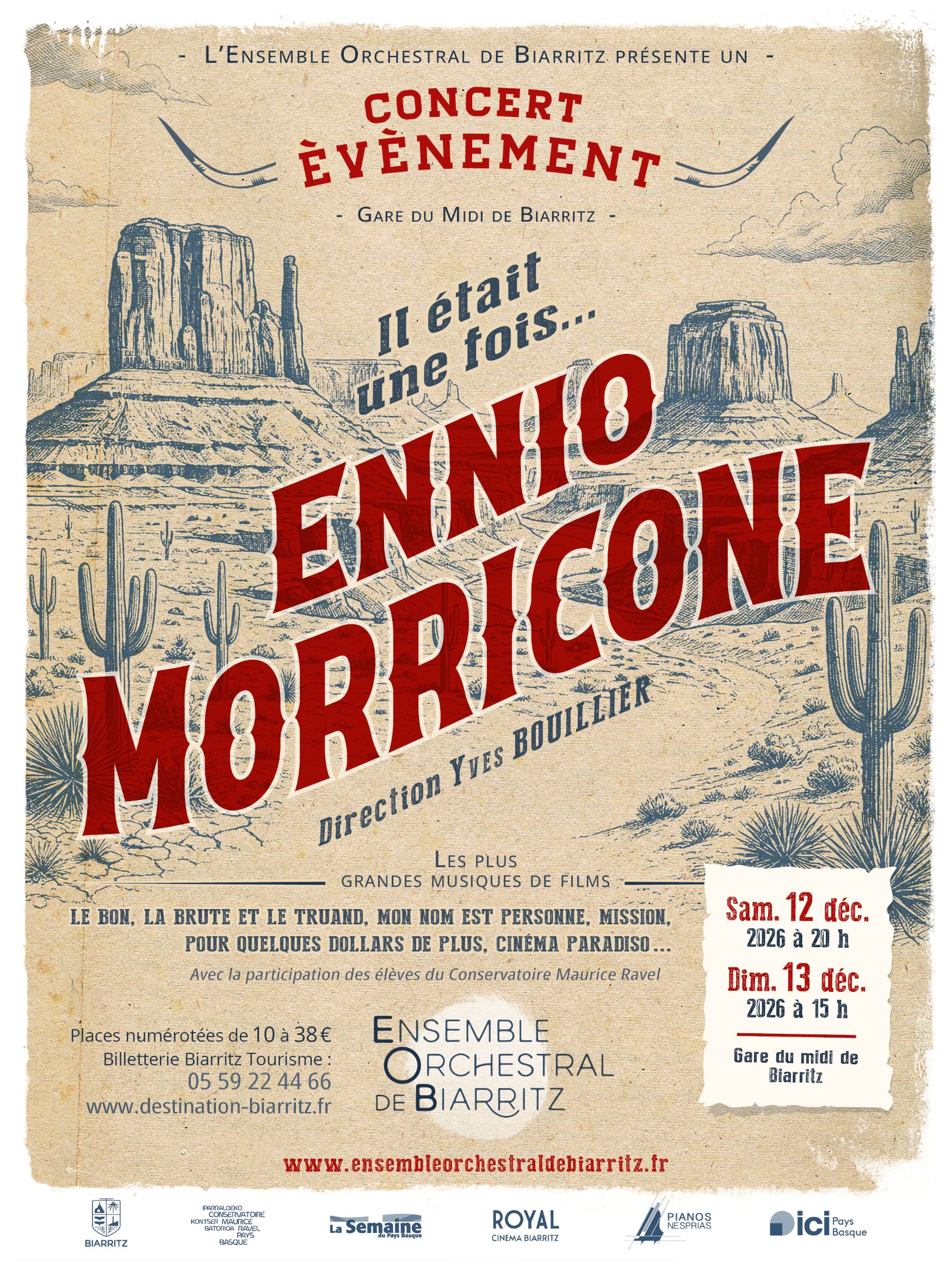 Ensemble Orchestral de Biarritz - Concert "Il était une fois... Ennio Morricone" — visuel événement