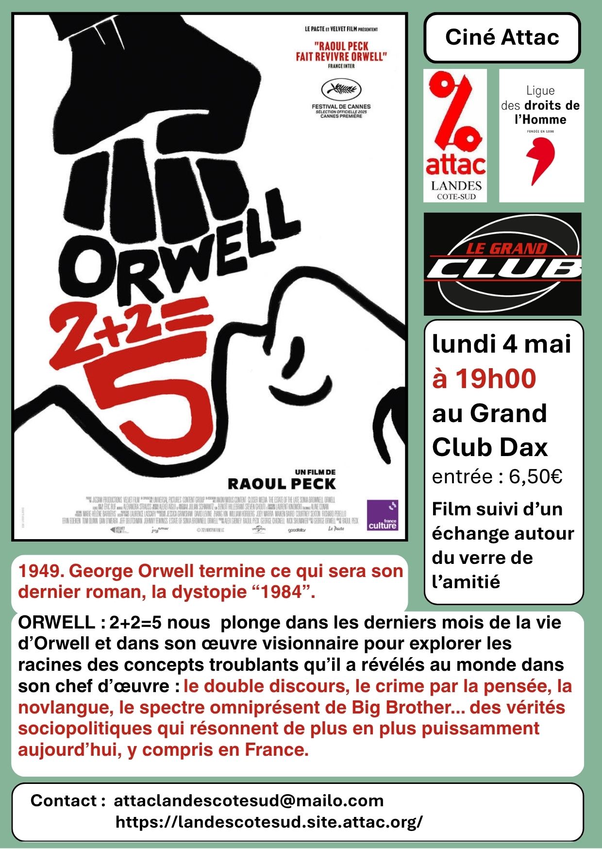 Ciné-discussion — visuel événement