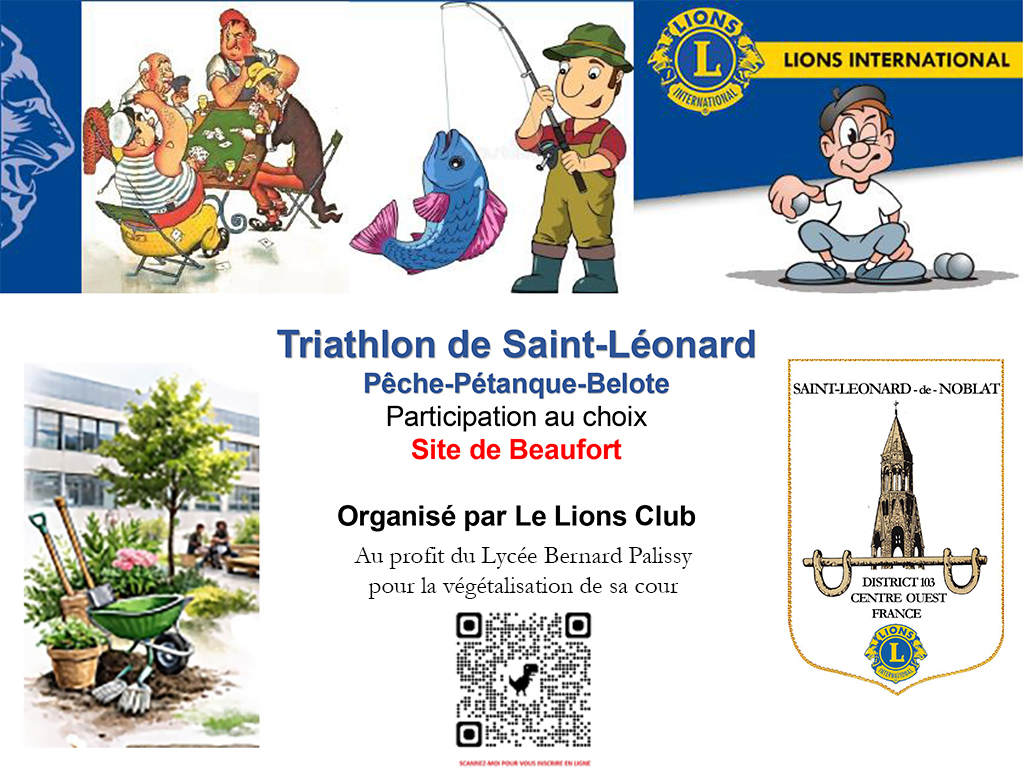 Triathlon de Saint-Léonard de Noblat du Lions Club