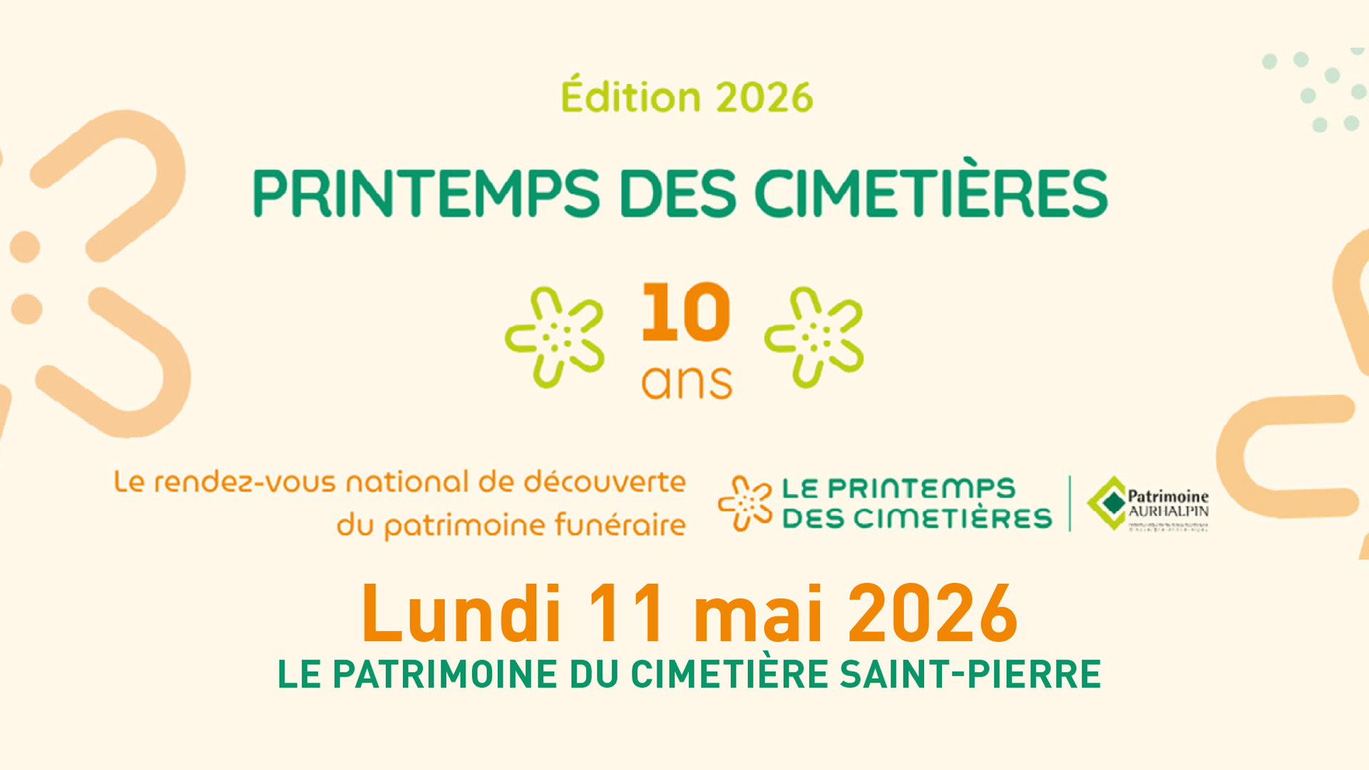Printemps des cimetières — visuel événement