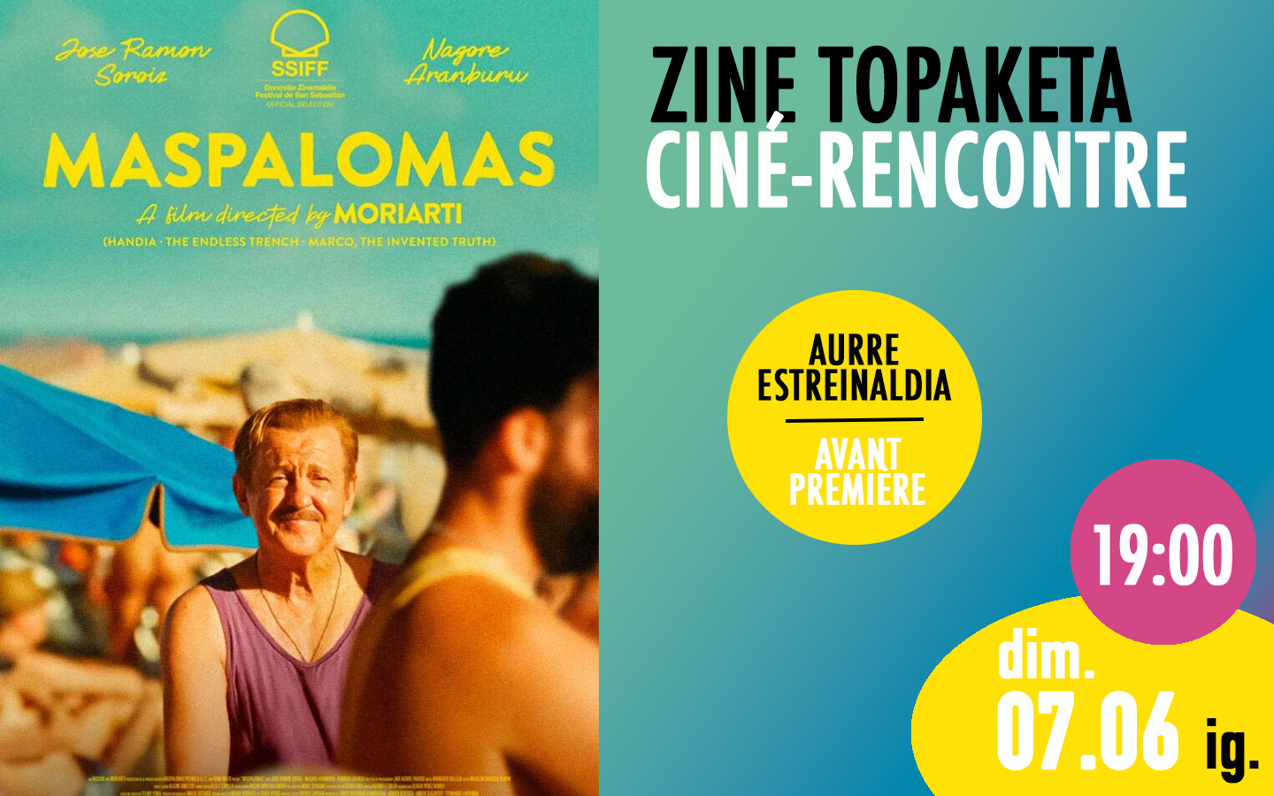 Ciné-rencontre - "Maspalomas" — visuel événement