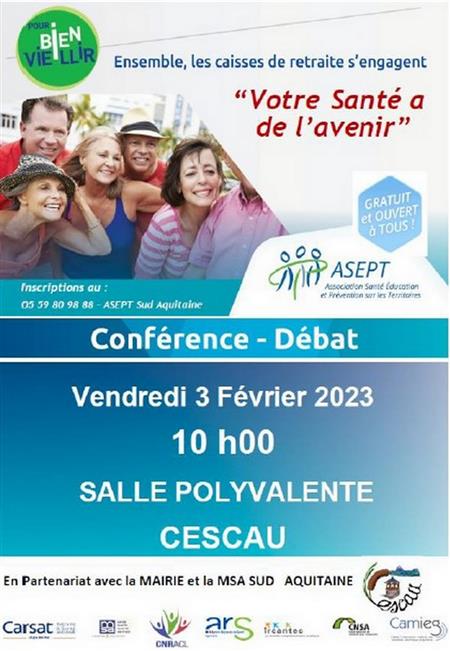 Conférence-débat : Votre santé a de l'avenir Conférence-débat : Votre santé a de l'avenir