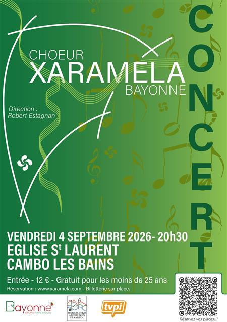 Concert de chants basques avec le chœur mixte Xaramela