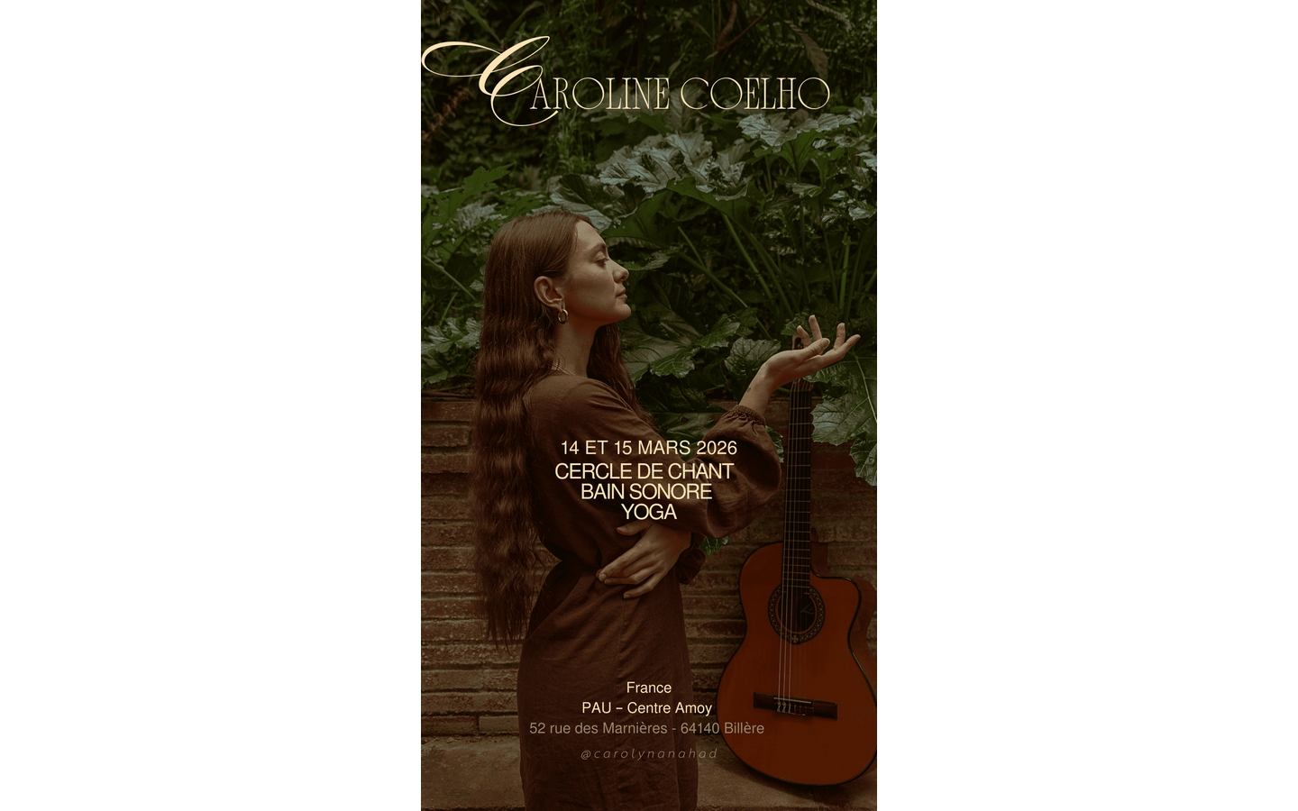 Yoga, kirtan & bain sonore avec Caroline Coelho
